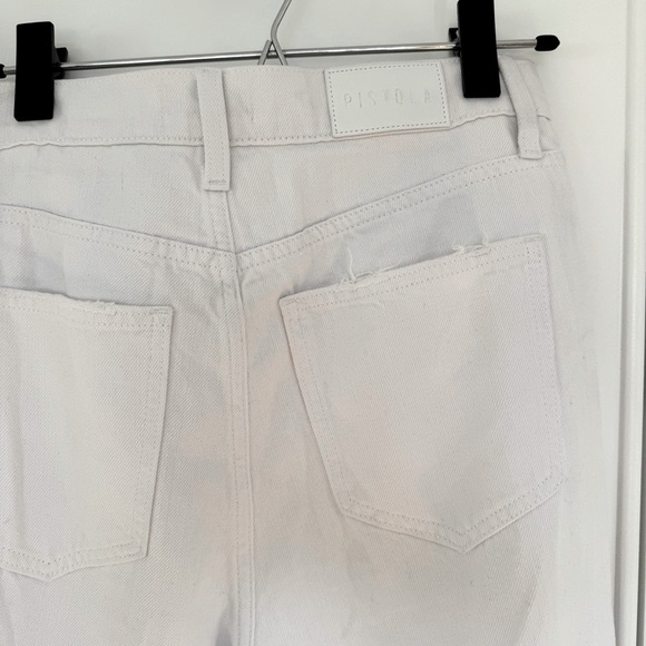 Pistola White Straight Leg Jeans